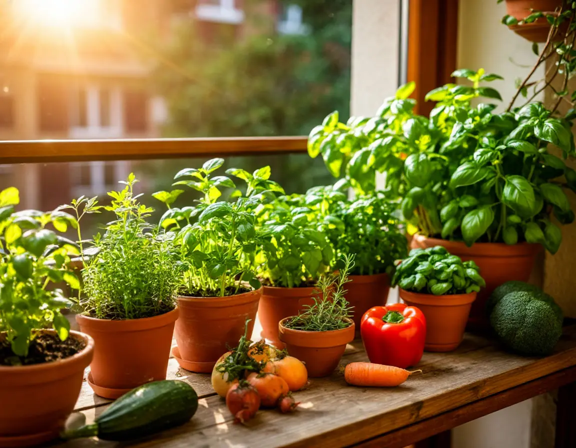 Potager sur balcon